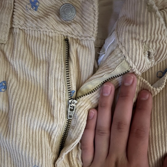 Cream pants with little mushrooms - Picture 2 of 4